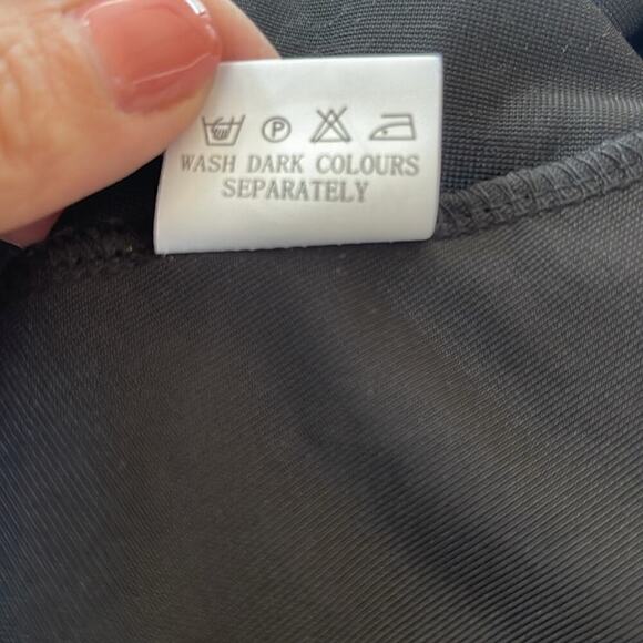 Zapaka Black Star Print Wrap Maxi Dress Sparkly Celestial Size 6 - Picture 10 of 16